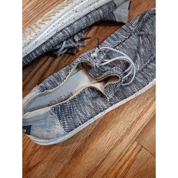 Hey Dude Wendy‎ Sox Black White - Size 10 Slip Ons - Picture 5 of 7